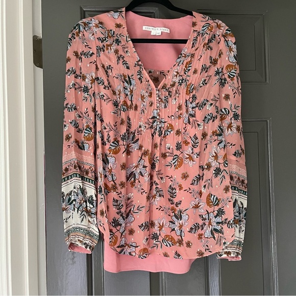 Veronica Beard Pink Floral Blouse - Picture 3 of 4